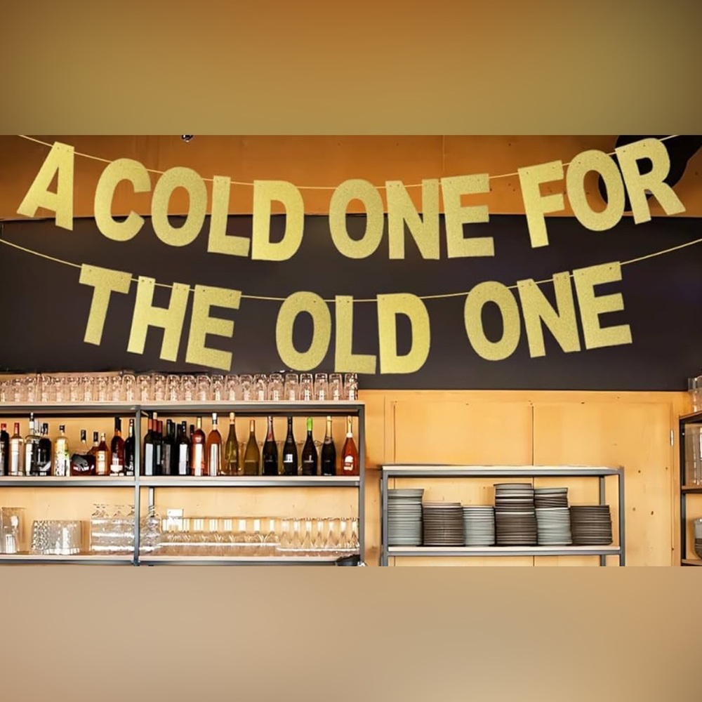 Gold Party Banner